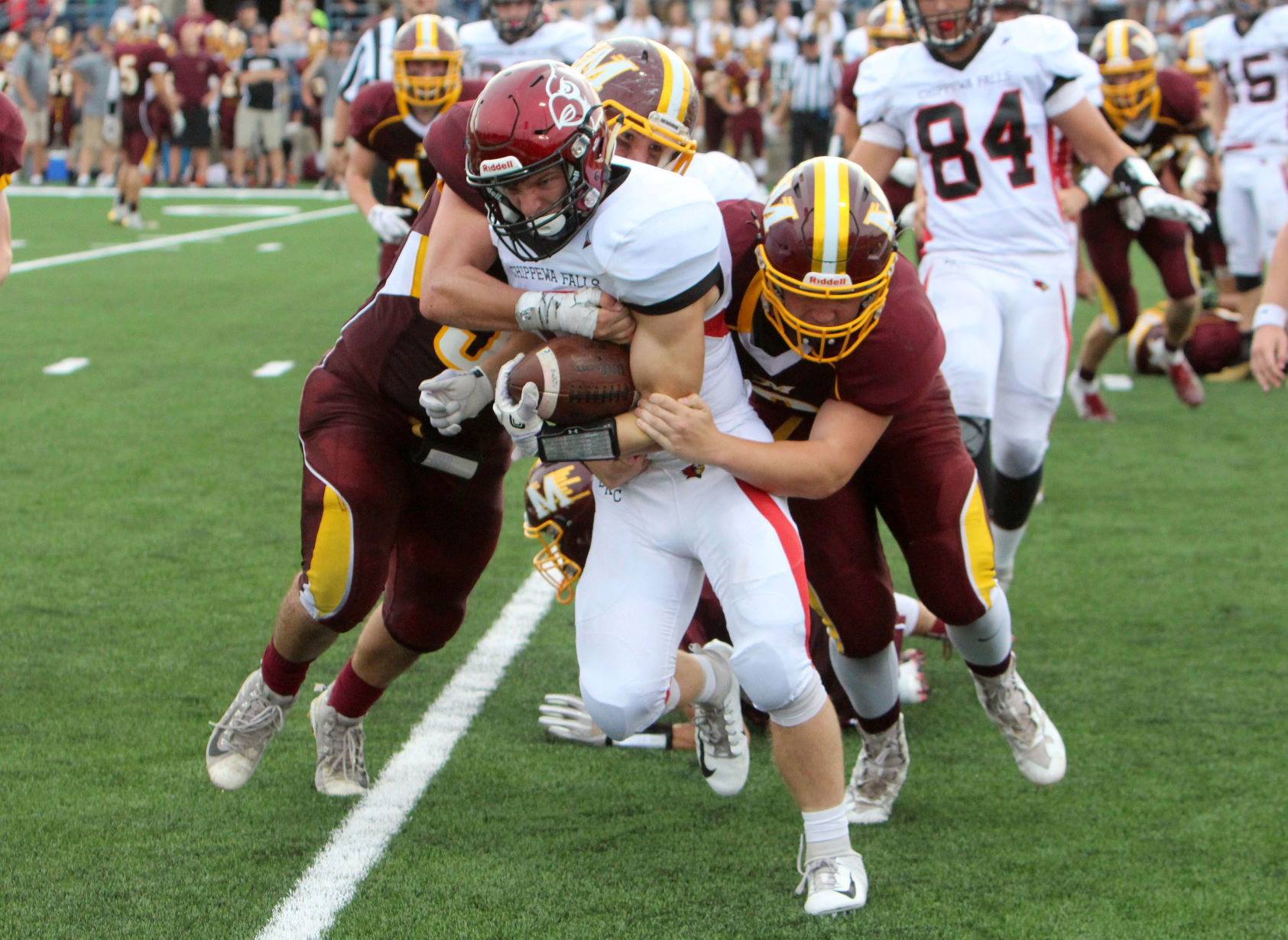 Chi-Hi football at Menomonie 8-31-18